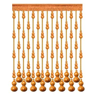 Imagem de Cortina de cortina de contas decoração cabaça cristal cortado sala de estar Feng Shui cortina de porta, vários tamanhos personalizáveis (cor: amarelo, tamanho: 85 x 155 cm-25 raízes)