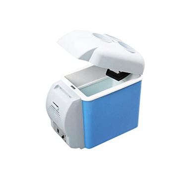 Imagem de Mini geladeira 12 V 7,5 L para facilitar o carro, mini geladeira eletrônica, freezer, refrigerador, viagem, uso duplo
