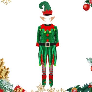Imagem de Fantasia de Natal | Fantasia infantil de Natal | Vestido de festa para homens, mulheres, crianças, adolescentes, meninas, apresentações de carnaval