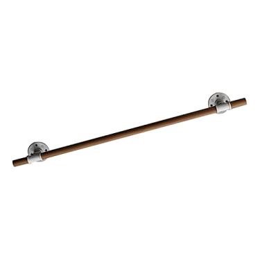 Imagem de Corrimãos de escada antiderrapantes de madeira maciça de madeira natural, uso doméstico contra a parede, grades internas do sótão para idosos, hastes de suporte de corredor (tamanho: 200 cm)