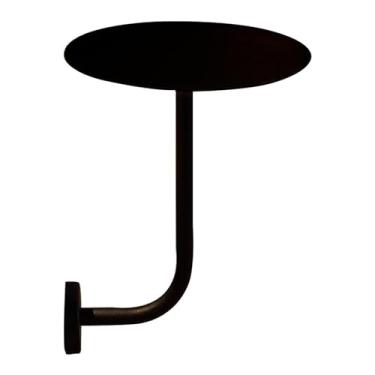 Imagem de Mesa de bar redonda dobrável montada na parede, mesa flutuante para jantar, mesa de café tipo L, mesa de balcão, sofá interno lateral da sala de estar/(uma cor 50 x 50 x 45 cm)