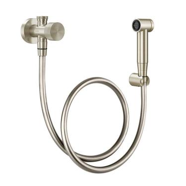 Imagem de Ducha Higiênica Docol Mix&Match 90009316044 com Registro e Derivação Níquel Escovado