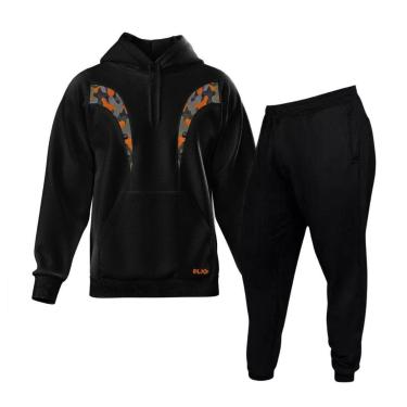 Imagem de Conjunto de Moletom Blusa + Calça Masculino Rambo, Estilo Casual Confortável-Masculino