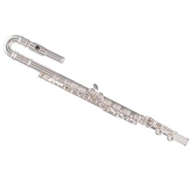 Imagem de Flauta Outfit 16 orifício fechado banhado a prata cobre branco tom C flauta mais instrumento de sopro em forma de U