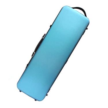 Imagem de Estojo Para Violino Tamanho 4/4 Azul Caixa Oblonga Para Violino Em Fibra De Carbono Com Bolsa Para Partituras Tamanho Completo Estojo de Violino