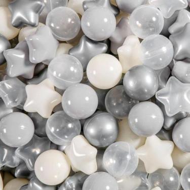 Imagem de Pacote Ball Pit Balls Heopeis de 100 estrelas e redondos sem BPA