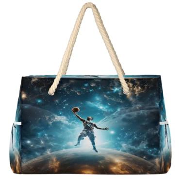 Imagem de hongjinglin Bolsa de praia grande, leve, dobrável, para gatos, fofa, amarela, para piscina, bolsa de ombro, Cor 10, Large