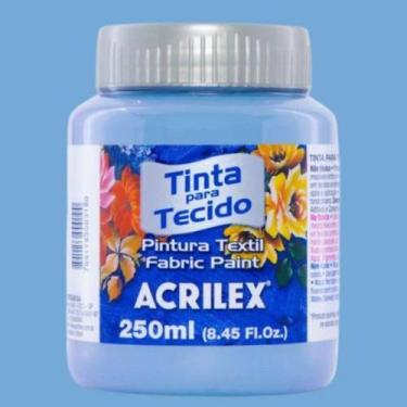 Imagem de Tinta para Tecido Fosca 250ml Acrilex - Cores Frias - 04125, AZUL CARI