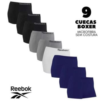 Imagem de Kit 9 Cuecas Reebok Original em Microfibra Sem Costura, P