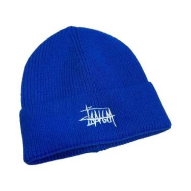 Imagem de Gorro Unissex Bordado Com Letras, Macio, Quente E Elástico Para Viagen