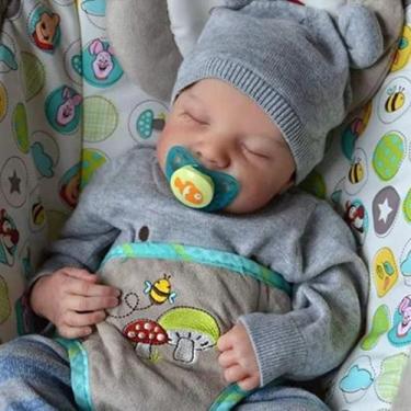 Imagem de Bebe Reborn Menino Silicone Recém Nascido Realista - New Happy