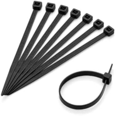 Imagem de Abracadeira plastica preta para fixacao de cabos, 40cm, resistentes, duraveis, pacote, sortidas