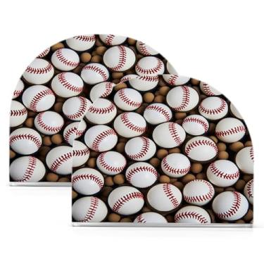 Imagem de Wassud Suporte de guardanapo acrílico para bolas de beisebol, dispensador de guardanapos de papel moderno em forma de U para mesa, cozinha, sala de jantar, bancada 2 peças (comporta 50-60 guardanapos)