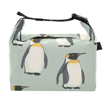 Imagem de STAYTOP Lancheira de pinguim com fivela de alça, lancheira isolada para meninos e meninas, lancheira térmica para trabalho escolar