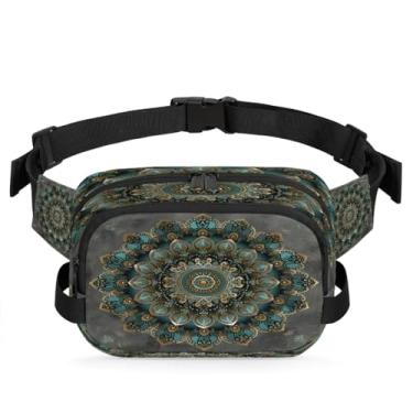 Imagem de Pochete mandala étnica roxa para mulheres e homens com alça ajustável bolsa de cinto bolsa transversal bolsa de peito bolsa tiracolo bolsa tiracolo, Cor 5