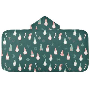 Imagem de Burbuja Toalha de banho com capuz de laço rosa para crianças, toalha de praia de pelúcia macia absorvente para chá de meninas e meninos 3-10 anos, 61 x 127 cm