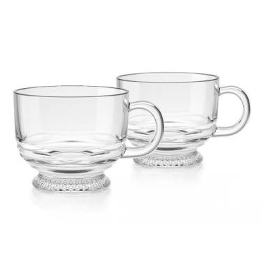 Imagem de Caneca Vidro Jumbo 500Ml Marfik 2 Peças - Ricca Houseware