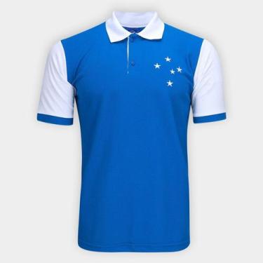 Imagem de Camisa Polo Cruzeiro Estrela Masculina - Oldoni Sports, Azul, G