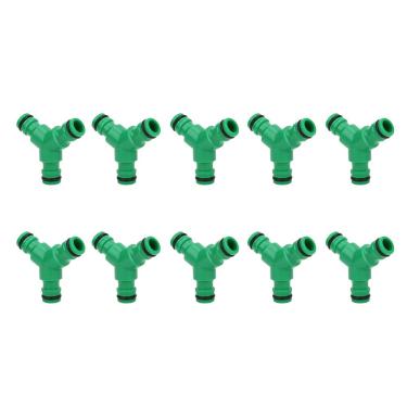 Imagem de Eujgoov Conector de Mangueira Com Plugue de Três Vias Plug Y Connector Splitter de água, Robusto e Premium Plastic 10pcs Mangueira Ajuste Rápido Acoplamento Rápido para Irrigação de Jardim, Usado Em