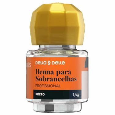 Imagem de Tintura Henna para Sobrancelhas Della & Delle Preto 1,5g