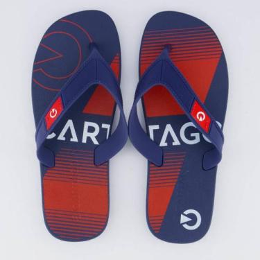 Imagem de Chinelo Cartago Dakar Marinho e Vermelho, 42