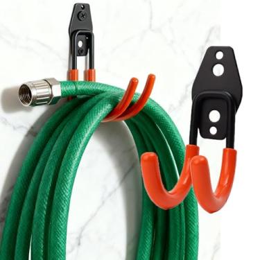 Imagem de Gancho de metal resistente, organizador de garagem, suporte de parede, gancho de bicicleta, gancho de armazenamento antiderrapante para escadas e ferramentas de jardim (gancho dobrável)