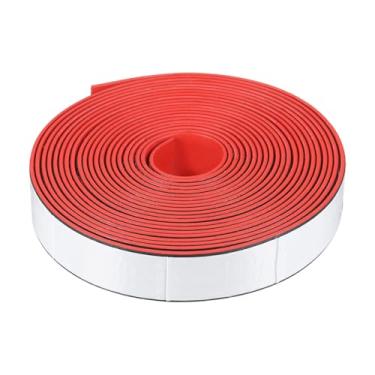 Imagem de PATIKIL Tira de vedação de fogo de fumaça, fita expansível de vedação de porta de 16,4 m, material composto de borracha grafite autoadesiva para portas de aço com classificação de fogo, 2,5 cm L x 0,2