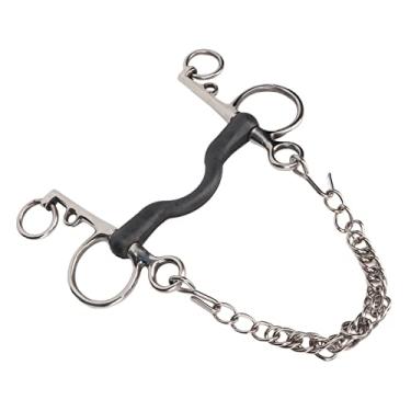 Imagem de Zerodis Rolo Profissional de Perfuração de Cavalos, Aço Inoxidável, Controle Uniforme Pressurizado, Equipamento de Boca de Cavalo Resistente para Acessórios de Treinamento de Bomba de Ar (135MM)