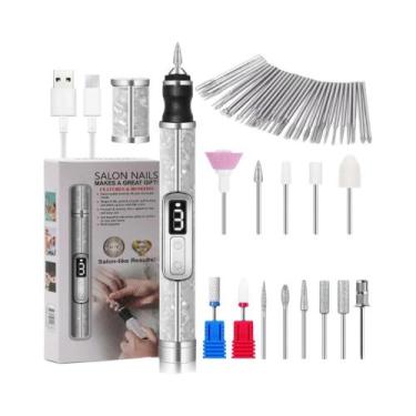 Imagem de Máquina De Perfuração De Unhas Elétrica Profissional Sem Fio De 3 Velo