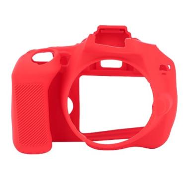 Imagem de Jopwkuin D3500 Capa de Silicone para Câmera, Capa Protetora Leve para Entusiastas de Fotografia de Viagens Ao Ar Livre, Preta (Vermelho)