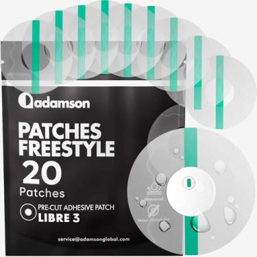 Imagem de Capas de sensor Freestyle 20 Libre 3 à prova d'água – Transparente, de longa duração, fácil de aplicar e remover, sem cola no centro, não irritante – Ideal para esportes, natação e uso diário - PAC3