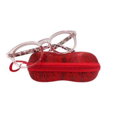 Imagem de Estojo Porta Óculos Sol E Grau Preto Com Zíper Eyewear, Vermelho
