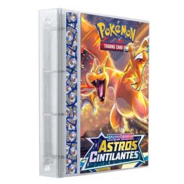 Imagem de Pasta Fichário Álbum Cartas Cards Pokémon Charizard Astros com 10 Folh