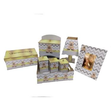 Imagem de Kit Bebe Quarto Berço Maternidade Decorativo Safari Decoração - babyki