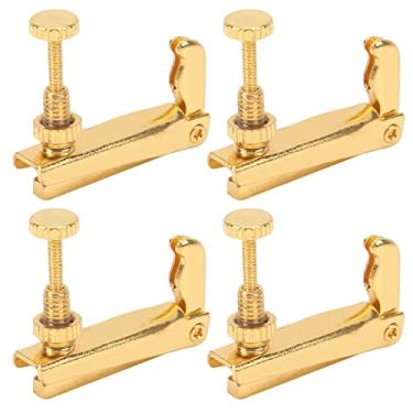 Imagem de RiToEasysports Afinadores Finos de Violino, Ajustador Fino de 4 Cordas para Violino 4/-3/, Violoncelo (Ouro)