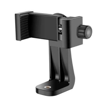Imagem de Suporte Tripé Universal Preto Com Rotação De 360 Graus Para Celular Hu
