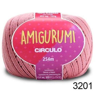 Imagem de LINHA AMIGURUMI 125G COR 3201 CAMAFEU ROSADO - Fio de Algodão Merceriz
