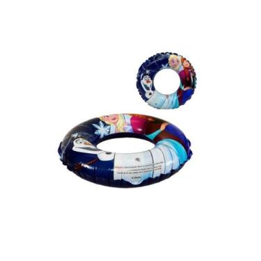 Imagem de Boia Circular Inflável 56cm Infantil Frozen Disney - ETILUX