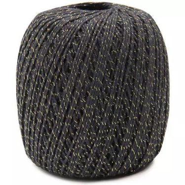 Imagem de Barbante EuroRoma Brilho Ouro 4/6 400g Cor 350 Chumbo - no-brand
