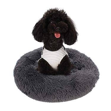 Imagem de Cama de Lã Cão Fofinha Almofada Redonda Pelúcia Macia para Cães Ninho Pets Auto-Aquecido Dormir Uso Diário em Casa e Centro