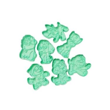 Imagem de Kit 7 Forma de Biscoito de Cachorro Infantil Verde - won