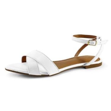 Imagem de Sandália Feminina Rasteirinha Moda Verão Bico Folha Fino Dia a Dia Casual JCL STORE-Feminino