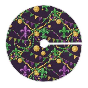 Imagem de ATTX Saia para árvore de carnaval de 90 cm – decoração festiva para festas de ano novo e carnaval #322