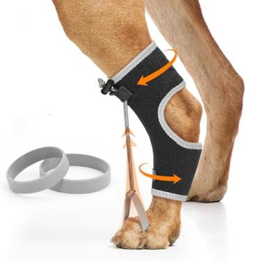 Imagem de Supet Suporte para articulações para cães, tala confortável para os pés, suporte para tornozelo e perna traseira para arrastar os dedos por mielopatia, insuficiência do nervo ciático e hérnia de disco