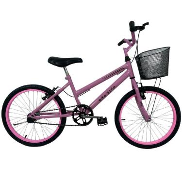 Imagem de Bicicleta Infantil Passeio Aro 20 Cesta Feminina Rosa Bebê-Unissex