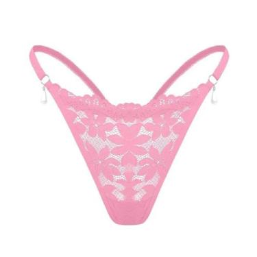 Imagem de Tanga Floral Sexy De Baixa Cintura Em Várias Cores, Lingerie Íntima Pa