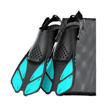 Imagem de Nadadeiras De Snorkel Ajustáveis Em Silicone, Calçados De Mergulho Com