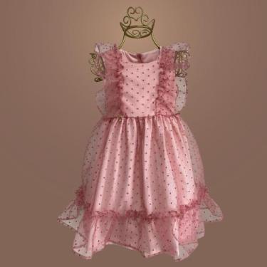 Imagem de Vestido Bebê Passos Organza Plumetis - Estilo Clássico e Elegante para