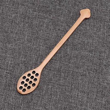 Imagem de Mel Dipper Agitador de panificação caseiro feito à mão Drizzler Saver colher de pente de mel (coração)