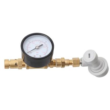 Imagem de Válvula de giro ajustável para fabricação caseira, válvula de alívio de pressão de 0-15 PSI com medidor, ferramenta de carbonatação e fermentação para barris de cerveja, equipamento de barril de